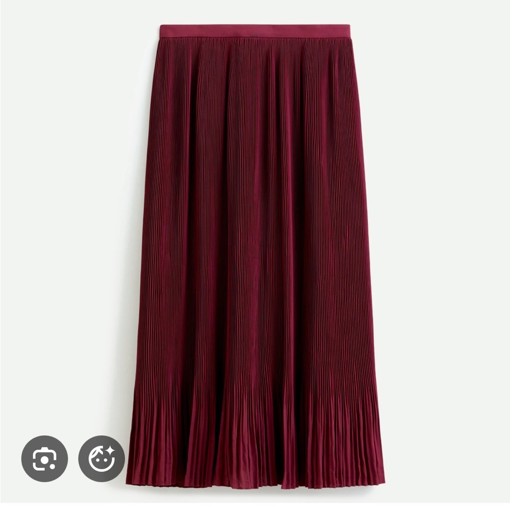 J. Crew Pleated Midi Skirt